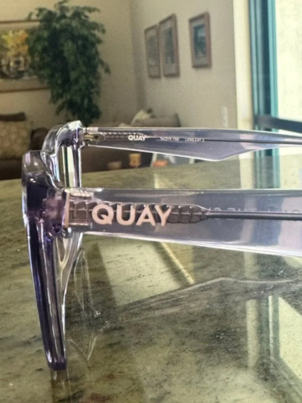 Quay Australia Call The Shots 2474 Sweet Pea/Smoke Sunglasses 54 19 150 - New